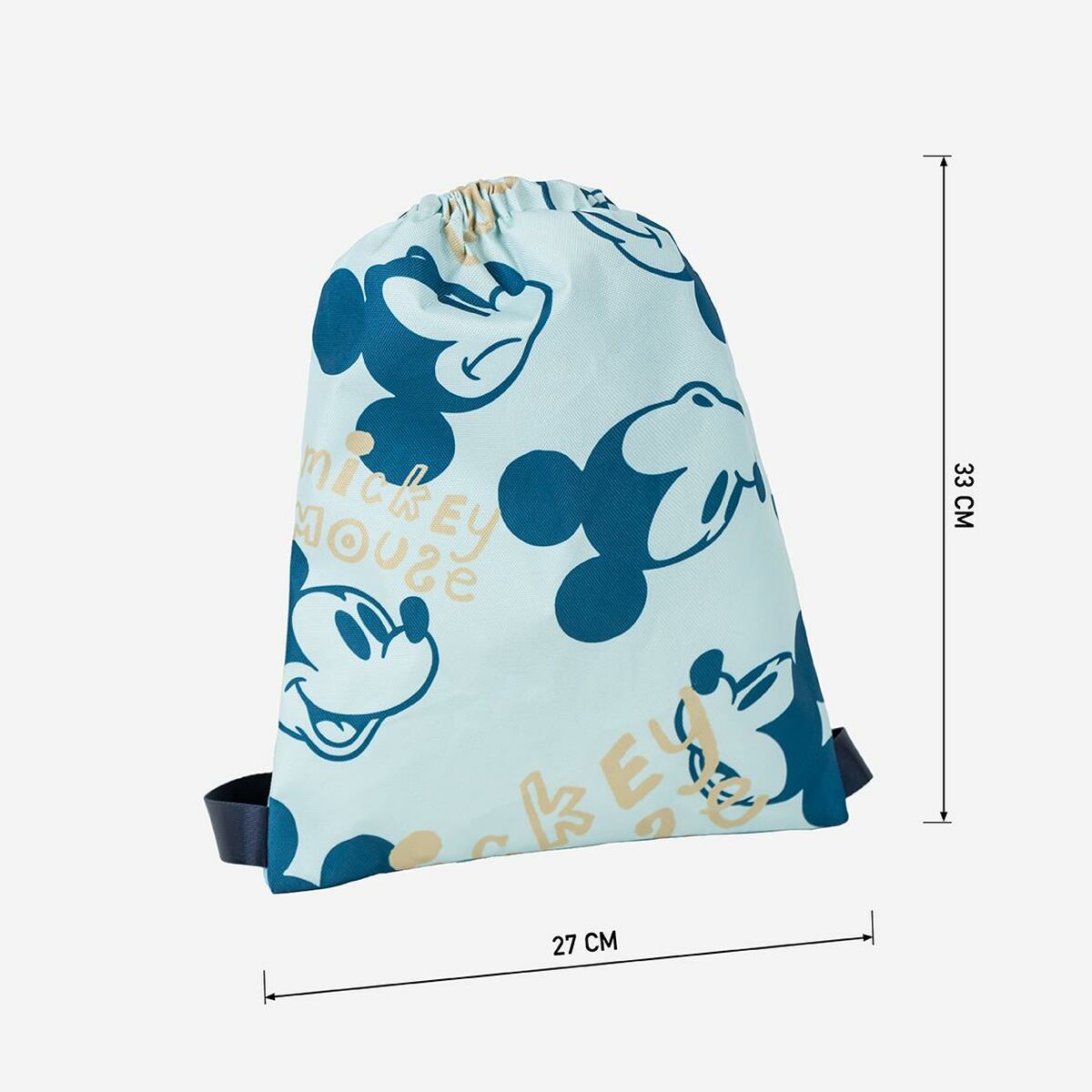 Mochila saco infantil Mickey Mouse Azul 27 x 33 cm